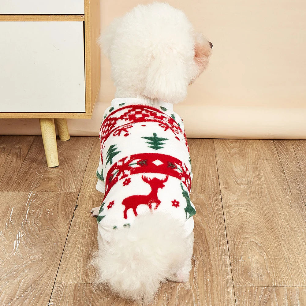 Pull de Noël chaud pour petits chiens et chats