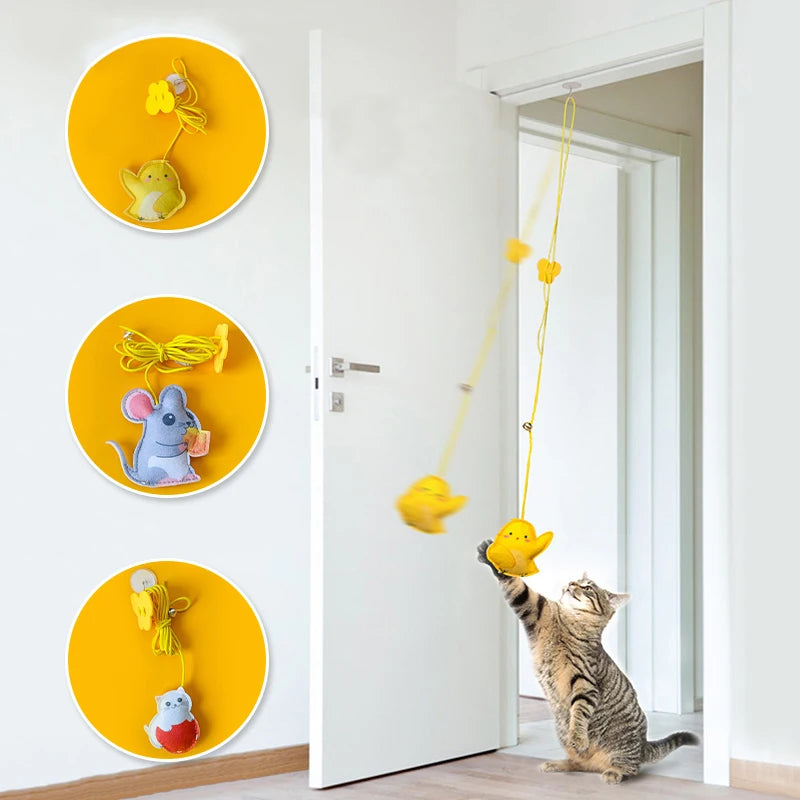 Jouet interactif suspendu pour chat