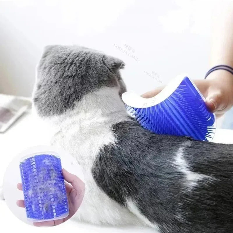 Brosse murale auto-toilettage pour chat