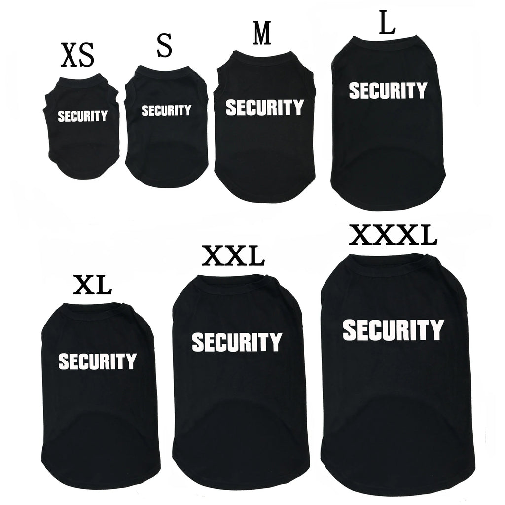 T-shirt Security pour chien et chat