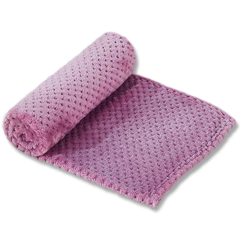 Plaid doux uni pour chien et chat