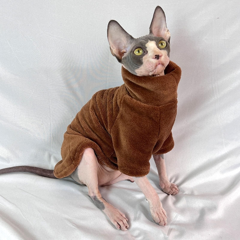 Pull col roulé doux et chaud - chien ou chat