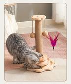 Plateau Tournant en Bois Massif pour Chat