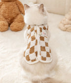 Gilet chaud d’hiver avec fermeture - chat et chien