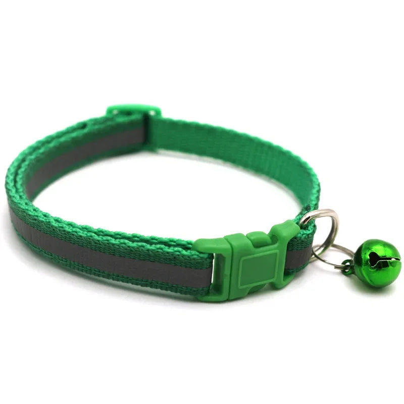 Collier réglable réfléchissant pour chat