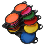 Bol Double Pliable 2 en 1 en Silicone pour chien et chat