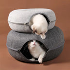 Tunnel Donut en Feutre pour Chat