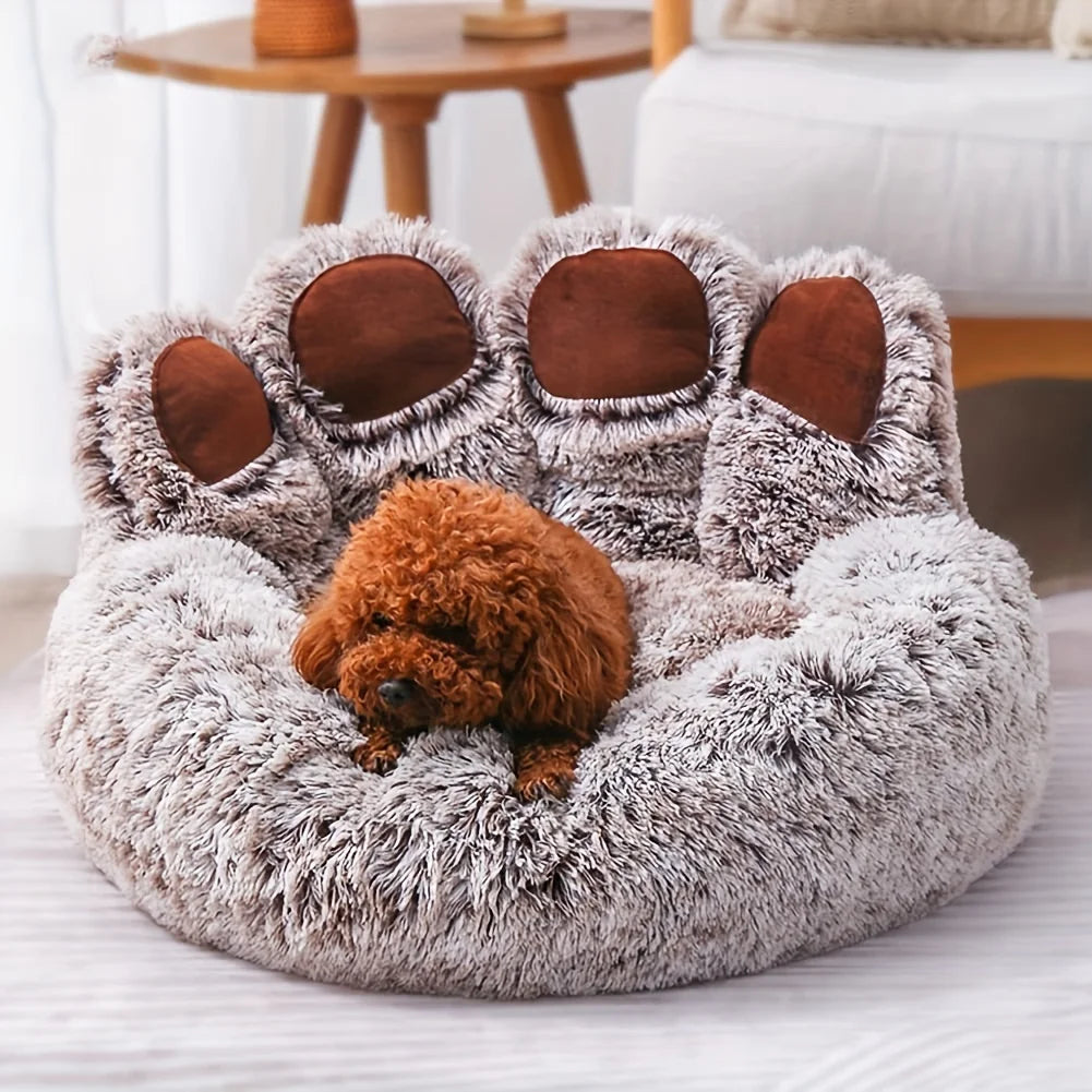Coussin en forme de pattes de chien