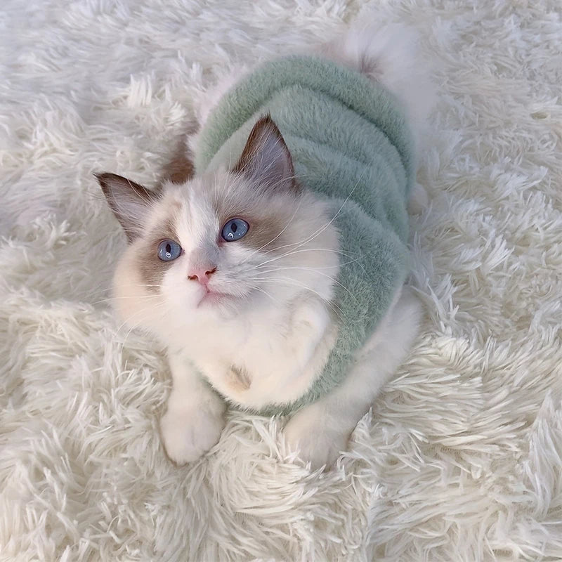 Gilet en peluche doux - chat