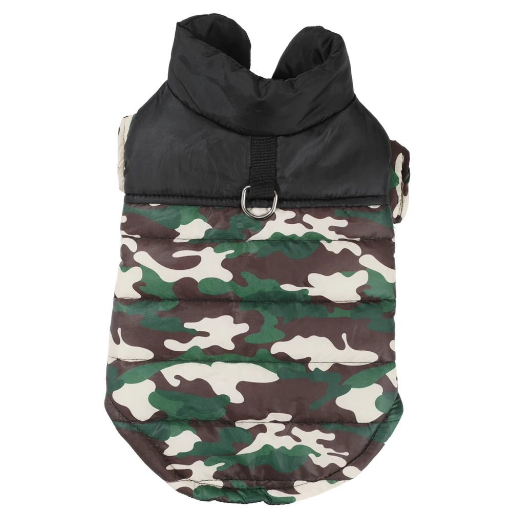 Veste d’Hiver Camouflage pour Chien et Chat