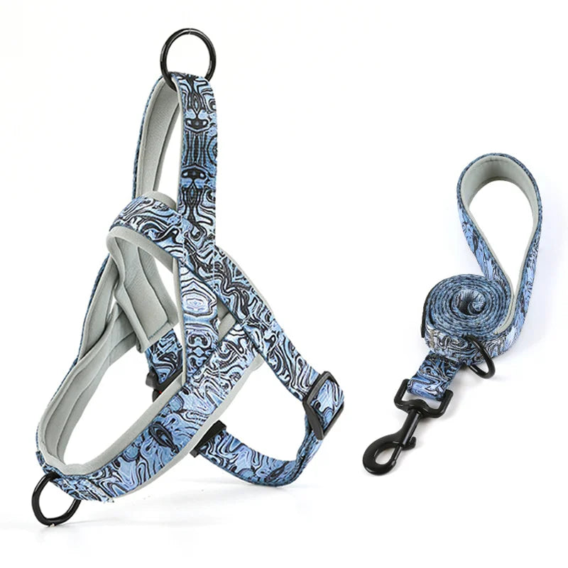 Harnais avec laisse réglable pour chien