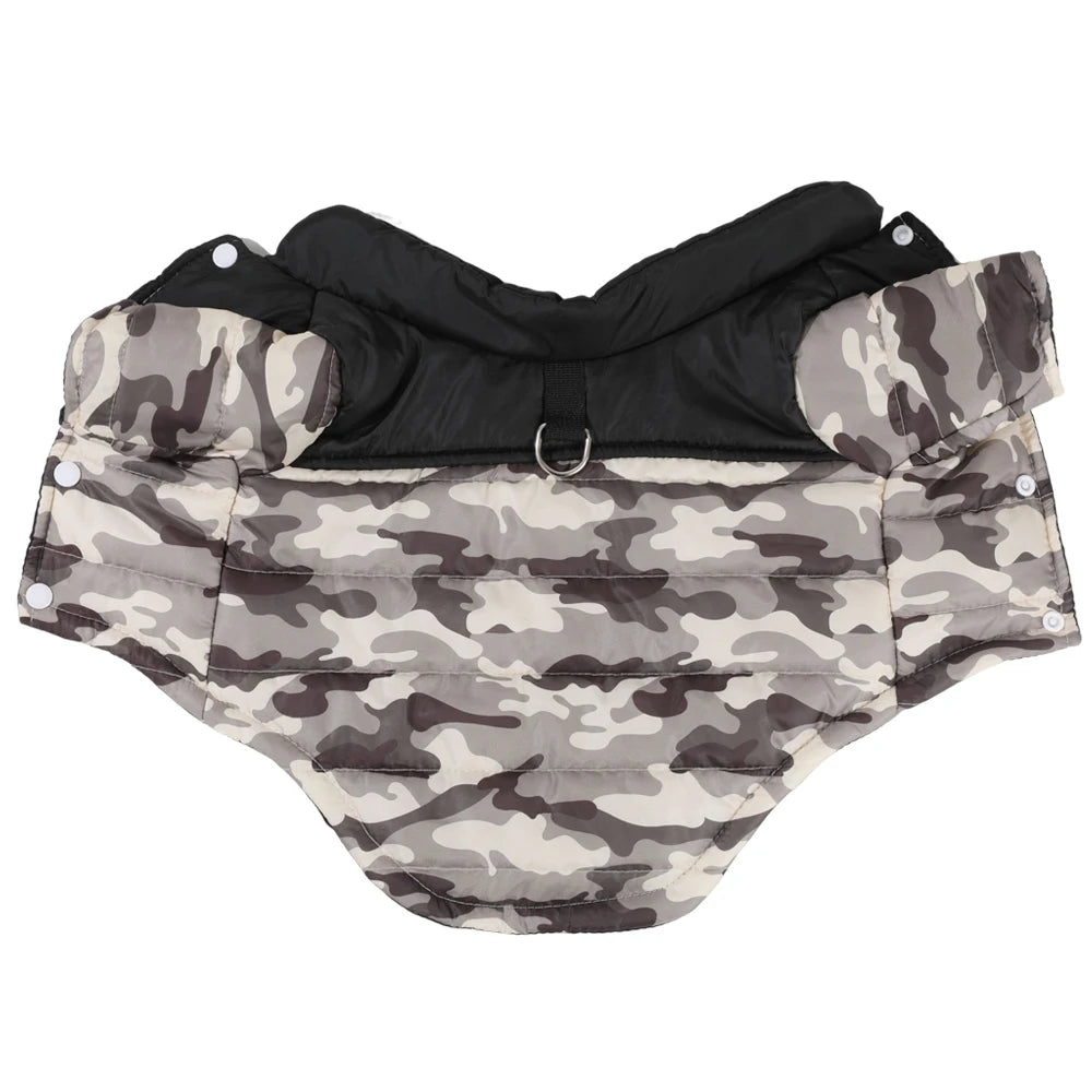 Veste d’Hiver Camouflage pour Chien et Chat