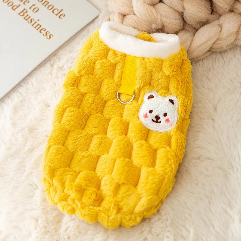 Gilet chaud d’hiver avec fermeture - chat et chien