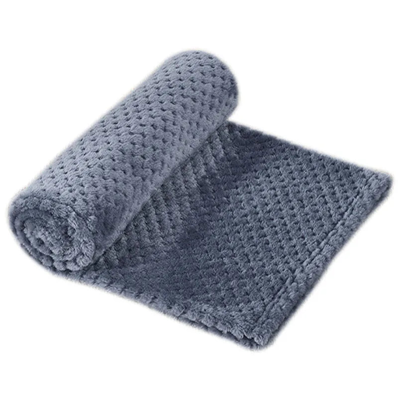 Plaid doux uni pour chien et chat