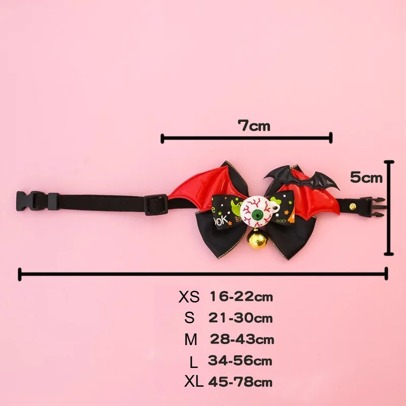 Collier Halloween avec ailes de chauve-souris - Chien ou chat