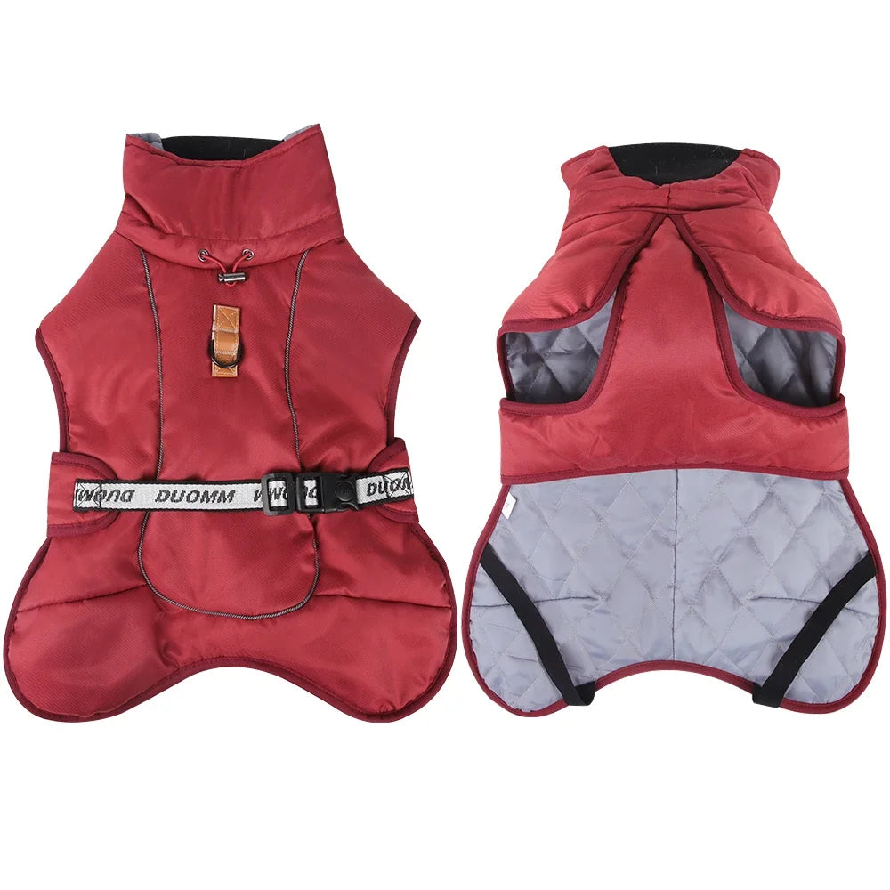 Veste d’hiver chaude coupe-vent - grand chien
