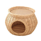 Maison en rotin pour chat