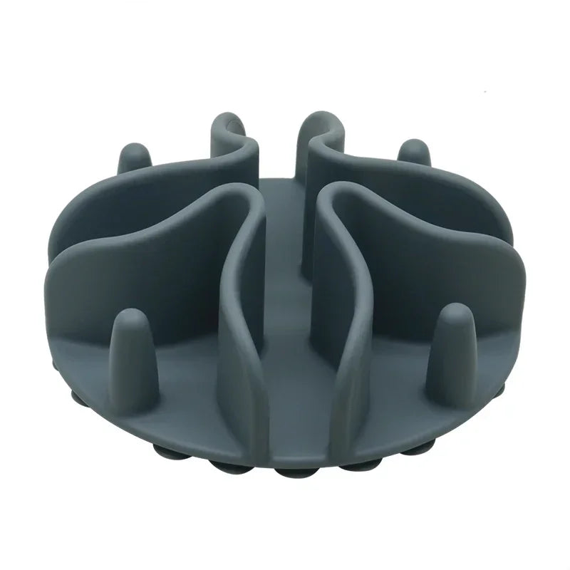 Insert d’alimentation lente en spirale en silicone pour chien