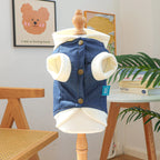 Veste à capuche style collège - chien et chat