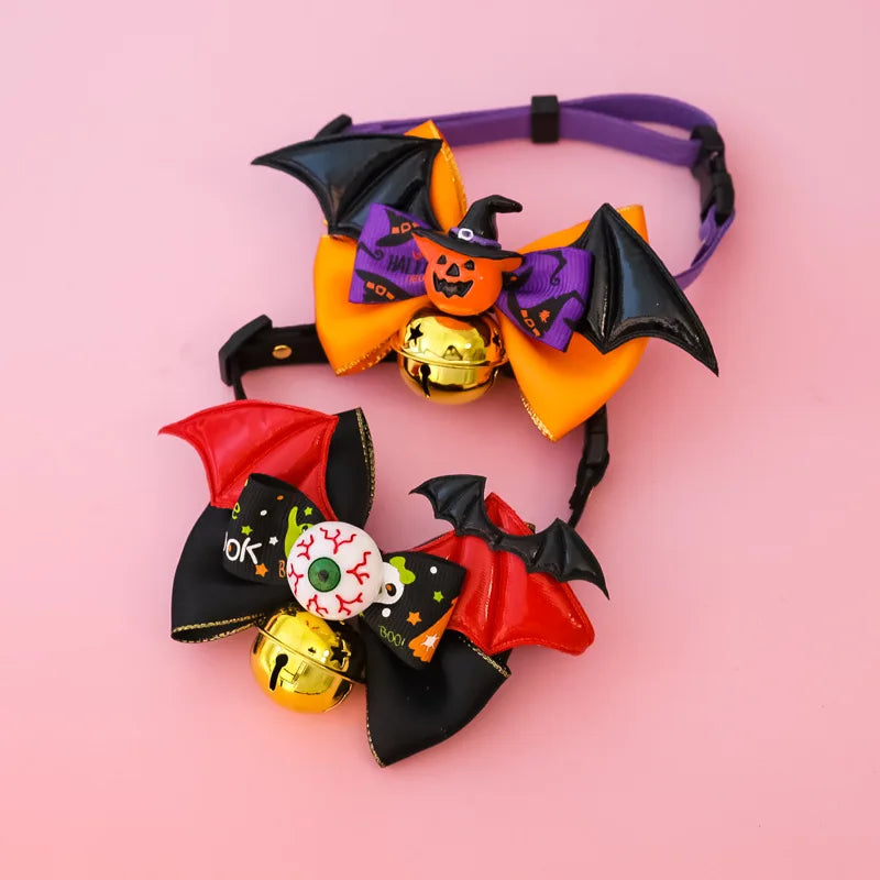 Collier Halloween avec ailes de chauve-souris - Chien ou chat