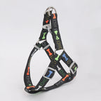 Harnais motif os avec laisse - chien