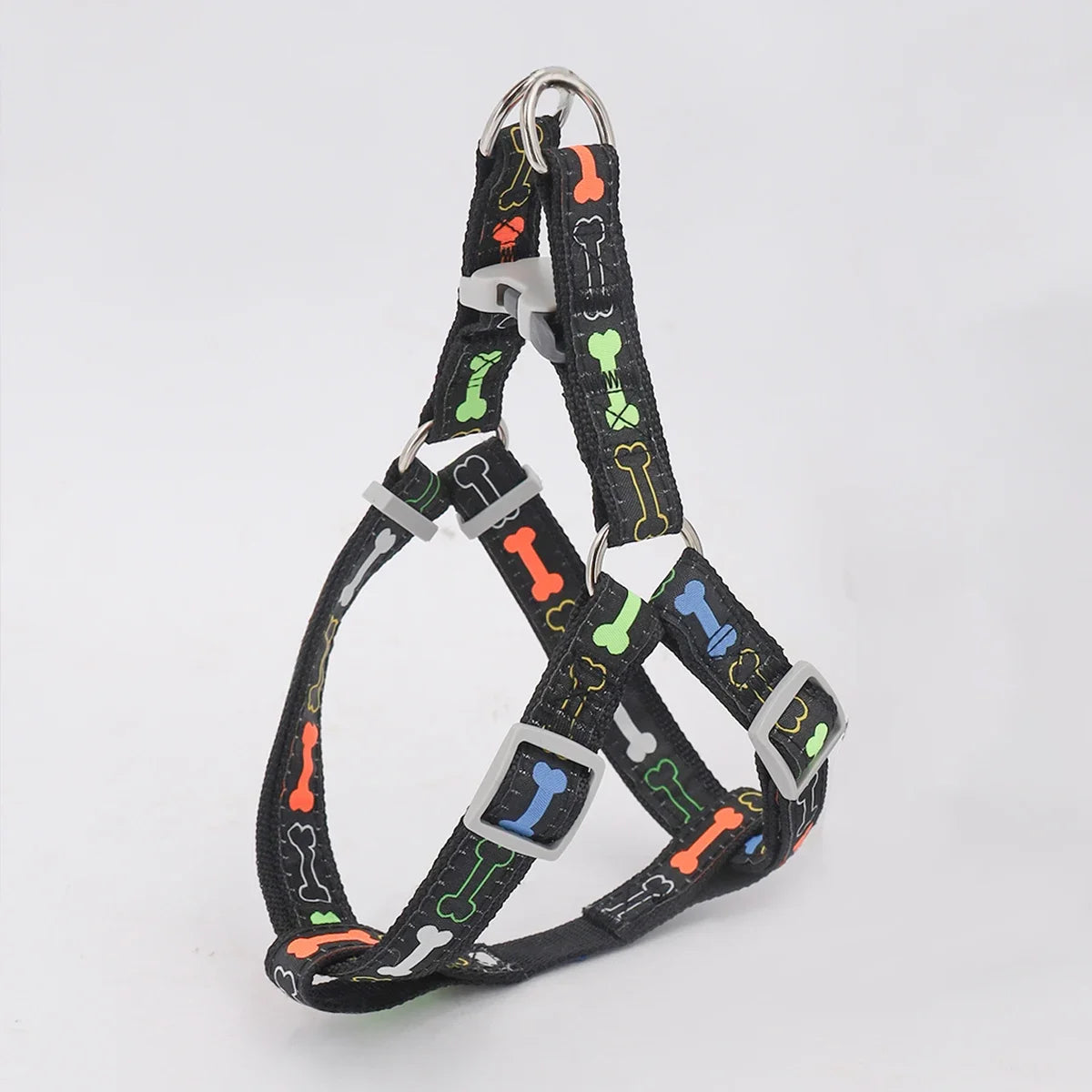 Harnais motif os avec laisse - chien