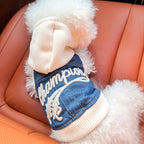 Veste à capuche style collège - chien et chat