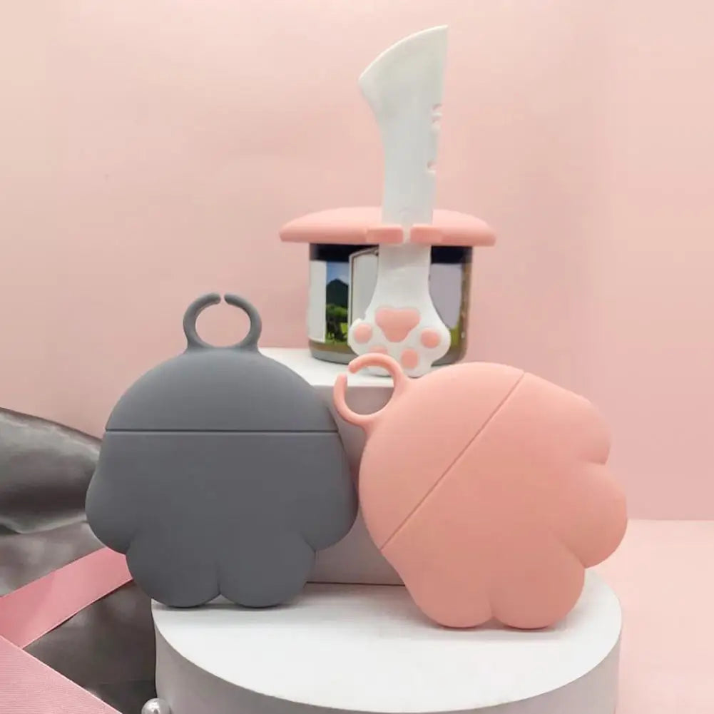 Cuillère & couvercle en silicone pour boîtes