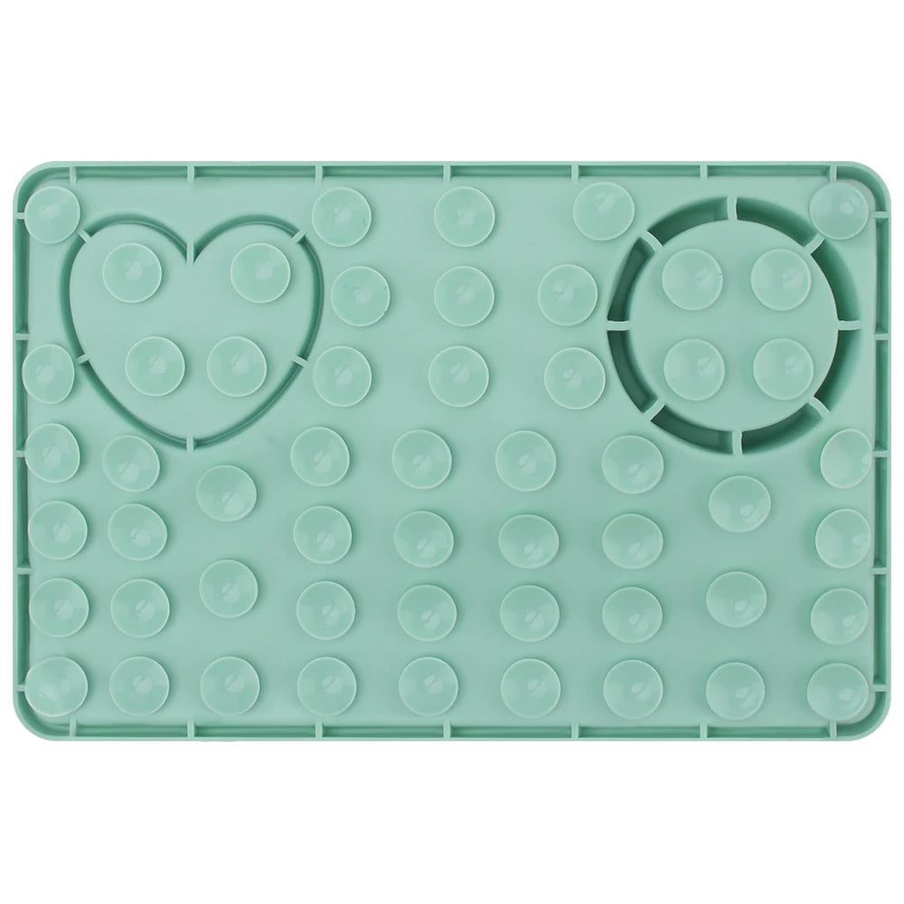 Tapis de léchage lent pour chien avec ventouse