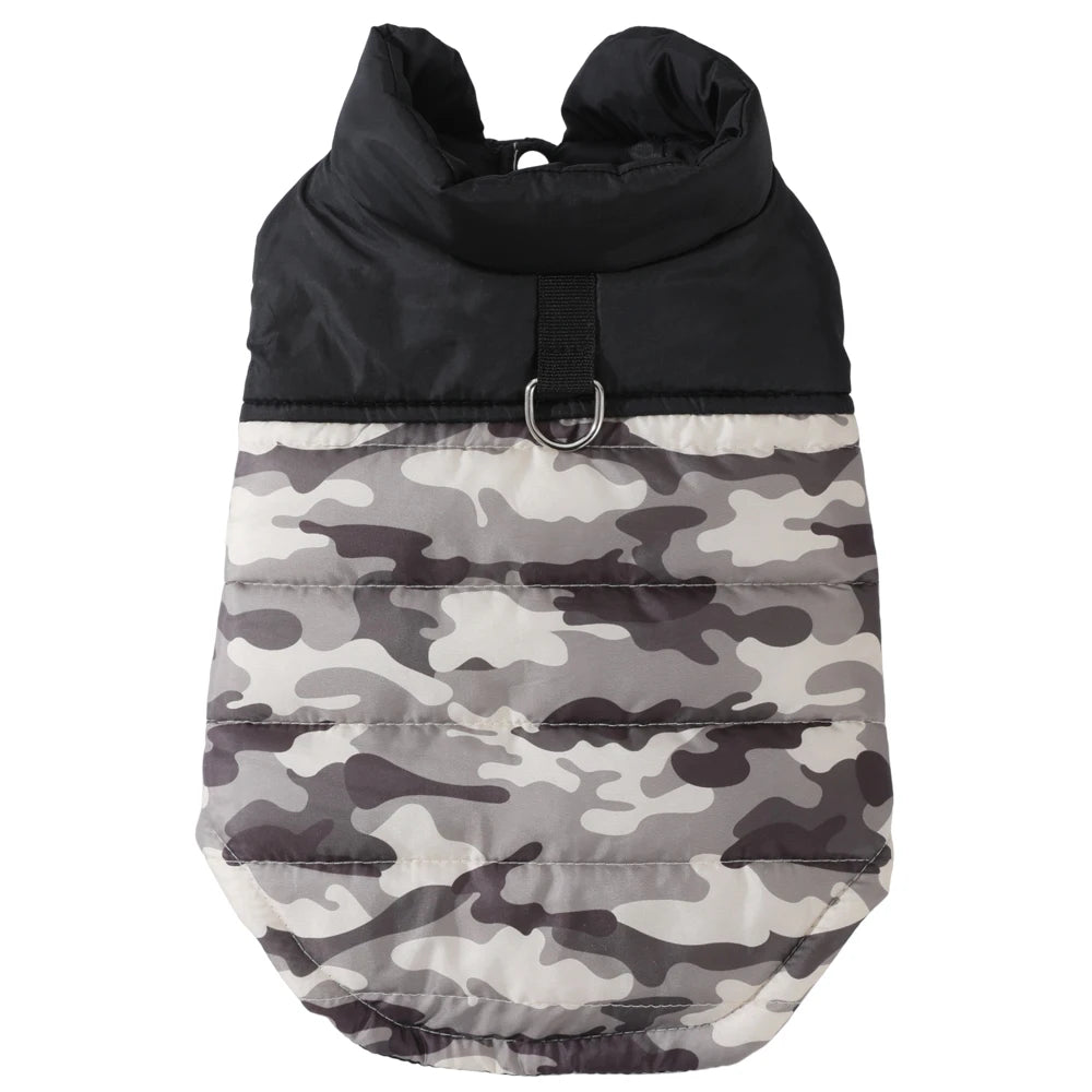 Veste d’Hiver Camouflage pour Chien et Chat