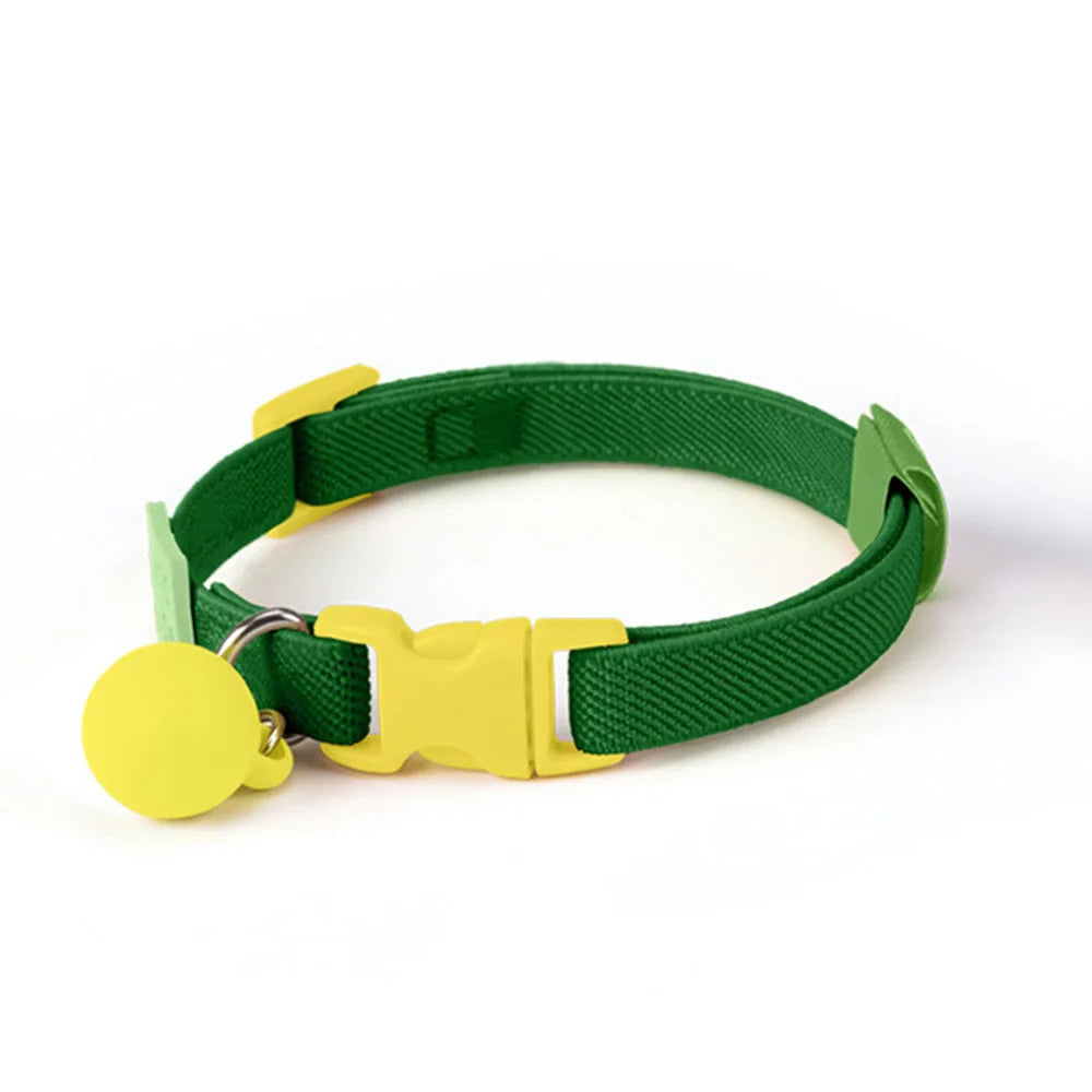 Collier élastique pour chat et petit chien avec cloche amovible