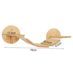 Arbre à Chat Mural en Bois