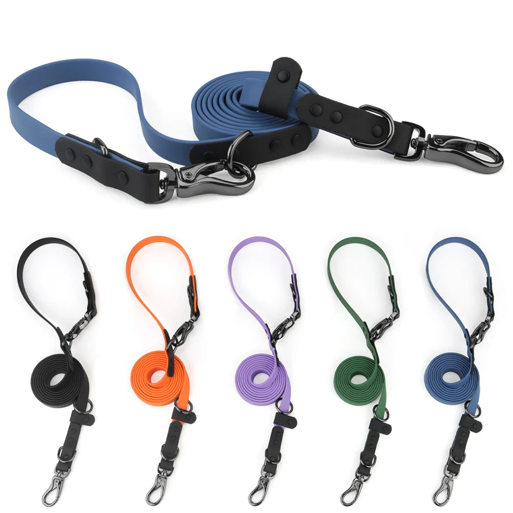 Laisse pour chien multifonctionnelle imperméable avec double tête