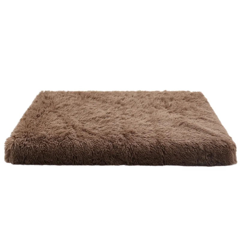 Matelas rectangulaire en peluche pour chien et chat