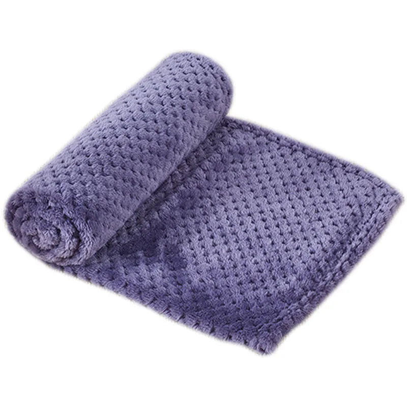Plaid doux uni pour chien et chat
