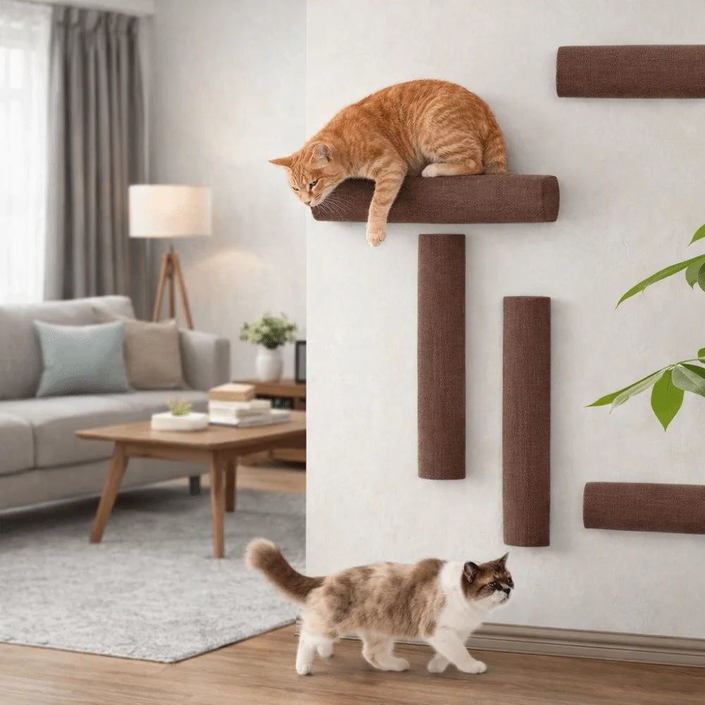 Griffoir mural auto-adhésif - chat