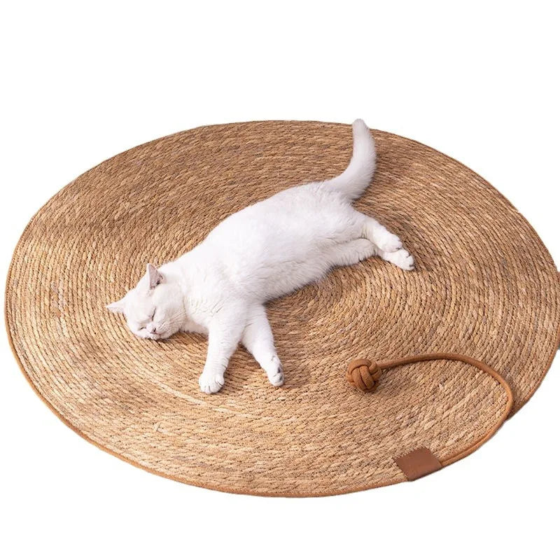 Tapis en Rotin pour Chat