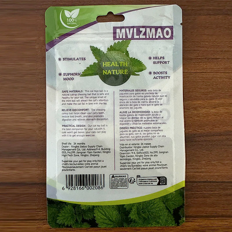 Boule comestible à l’herbe à chat