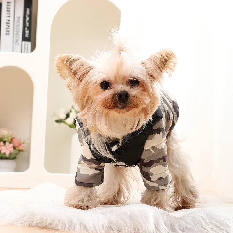 Veste d’Hiver Camouflage pour Chien et Chat