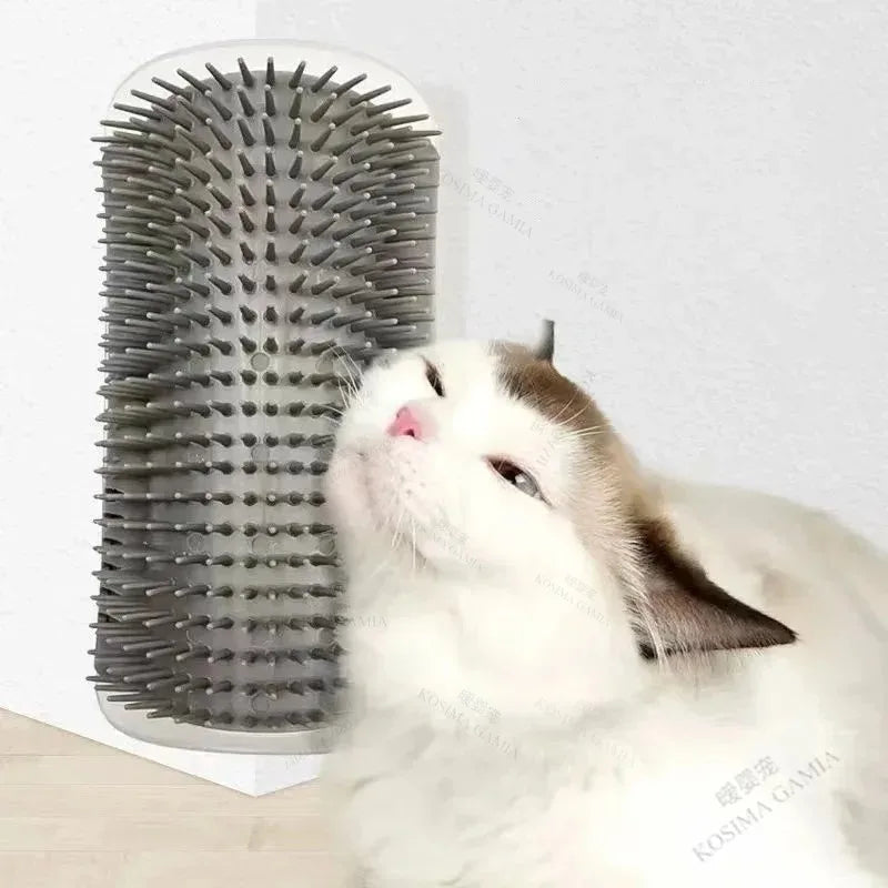 Brosse murale auto-toilettage pour chat
