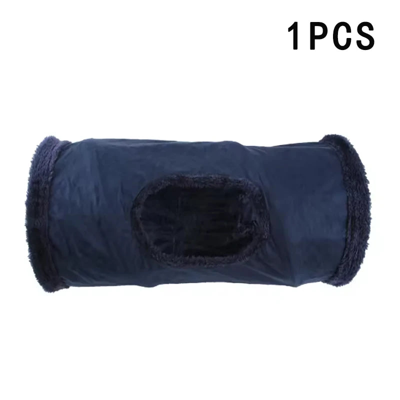 Tunnel en peluche pour chat