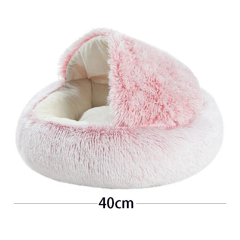 Lit rond en peluche 40 cm pour chien & chat