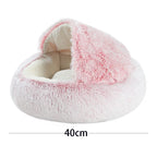 Lit rond en peluche 40 cm pour chien & chat