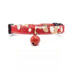 Collier rouge avec clochette - chaton et chat