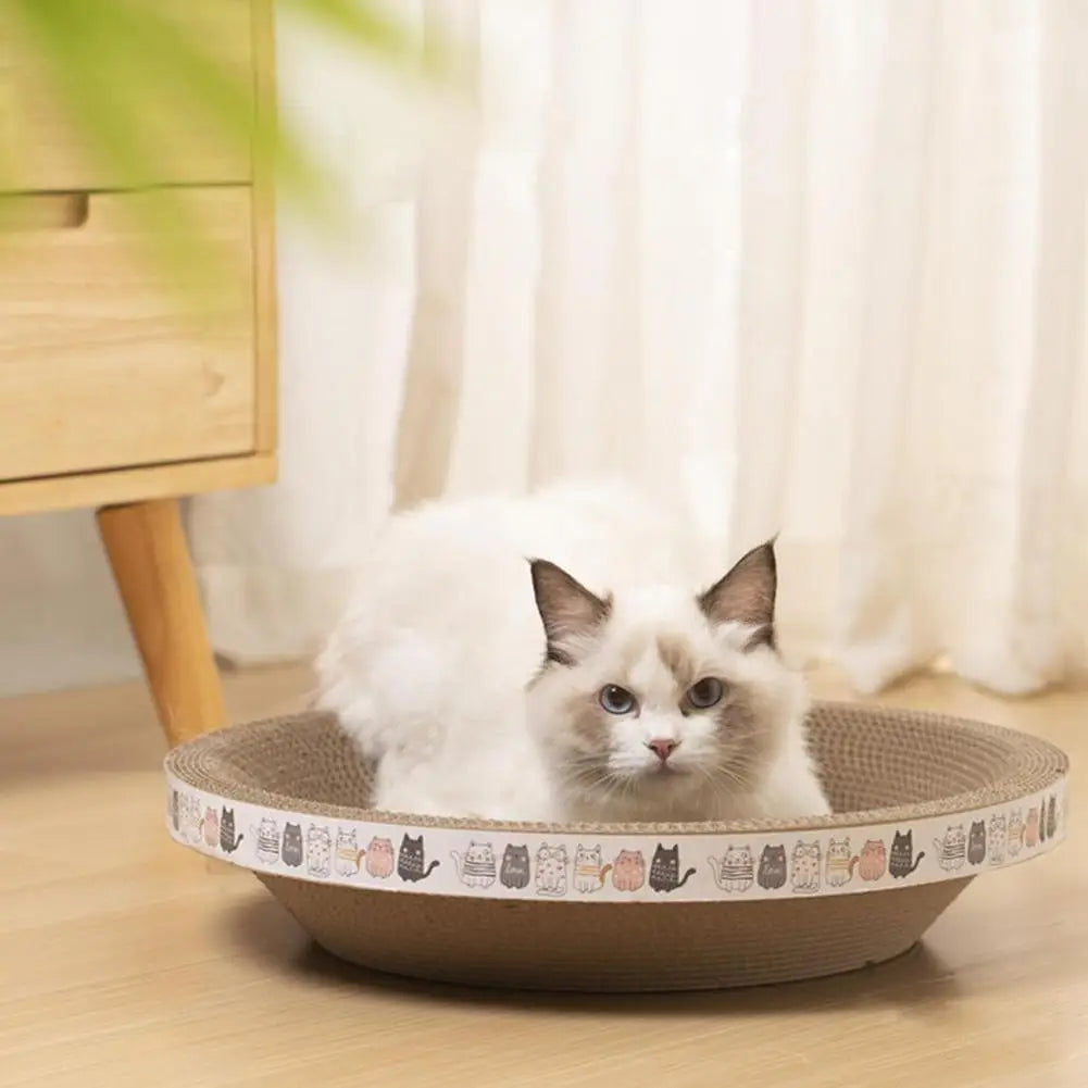 Griffoir cocon en carton ondulé - chat