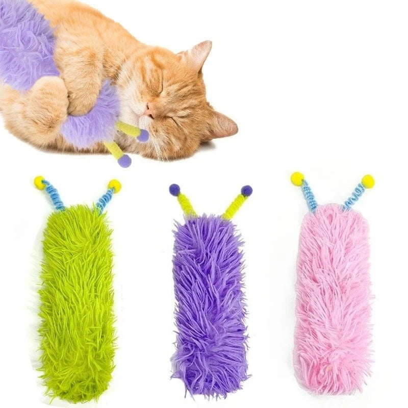Chenille en peluche à l'herbe à chat - chat