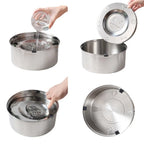 Bol à eau inox avec disque flottant - chien ou chat