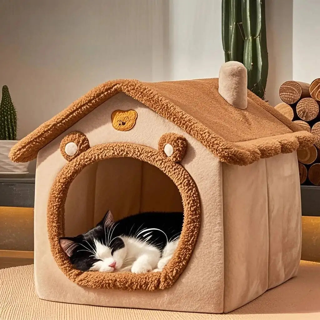 Maison d’intérieur chaude pour chien & chat