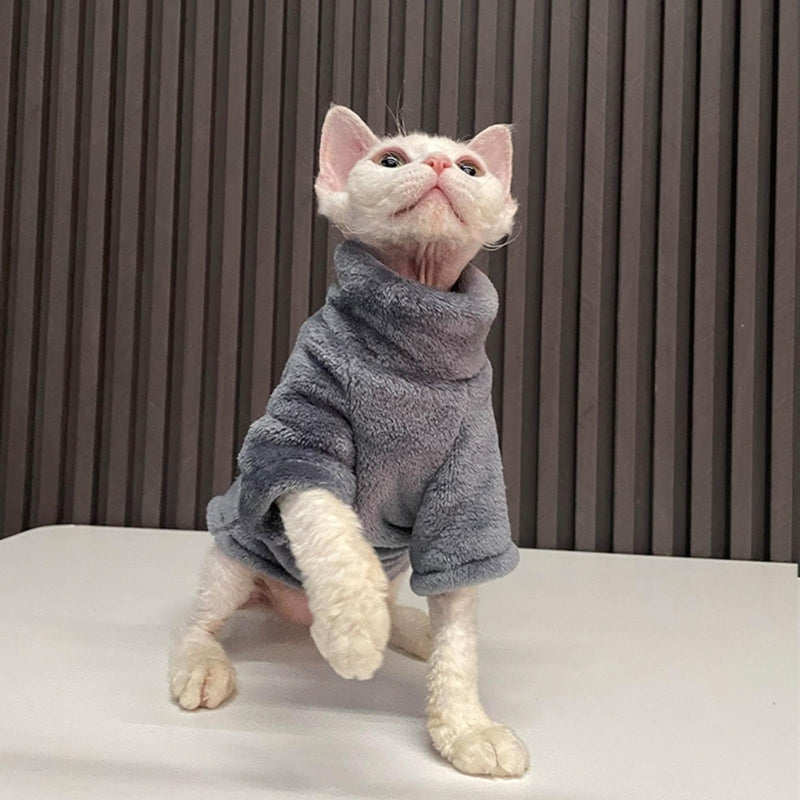 Pull col roulé doux et chaud - chien ou chat