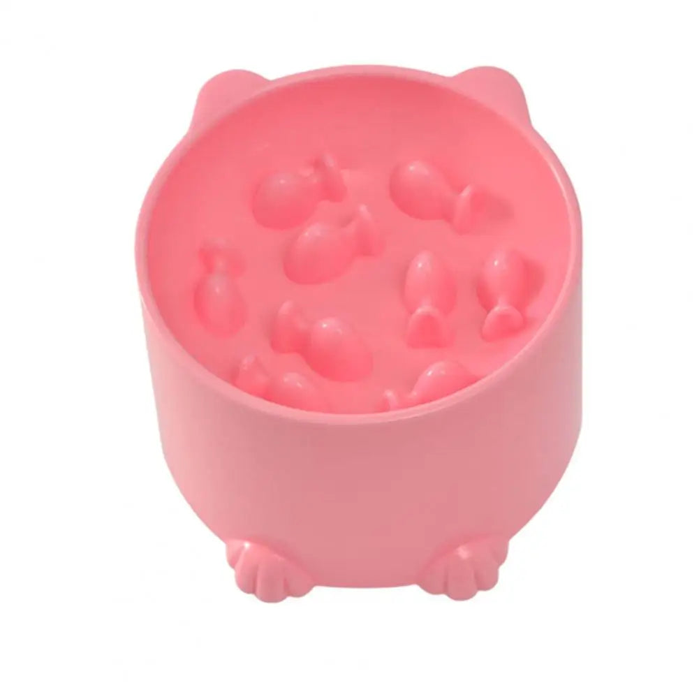 Bol surélevé anti-glouton design tête de chat